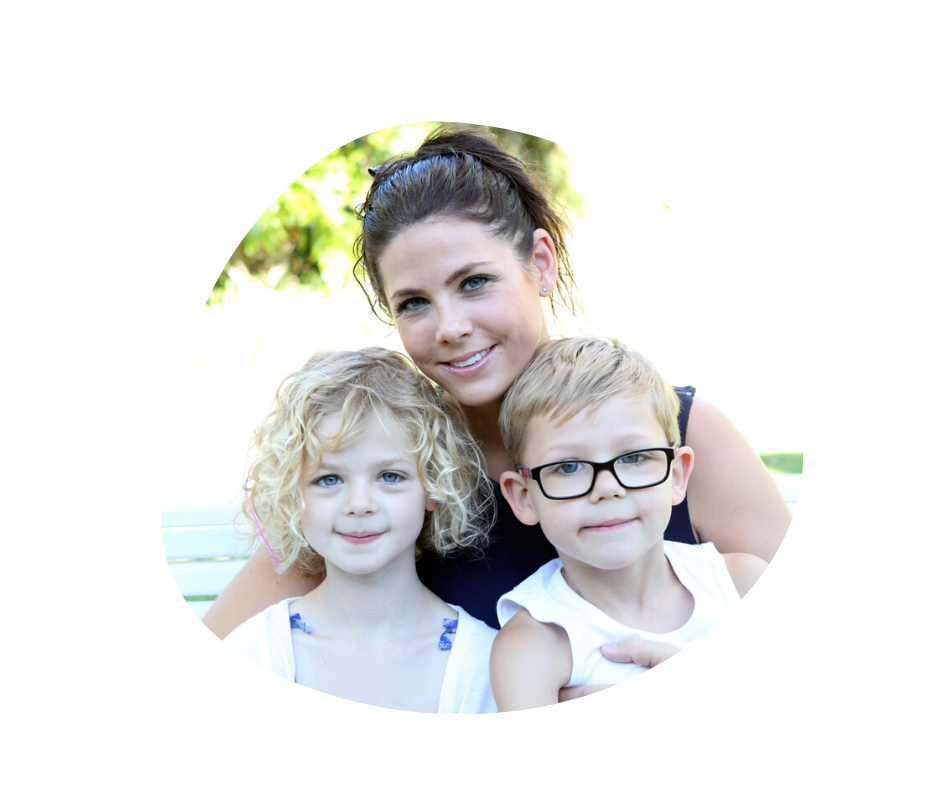 Jessica Lane and her children - taken on warm summers day